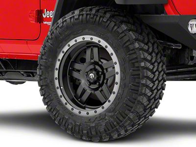 Fuel Wheels Anza Matte Black Wheel; 20x10; -18mm Offset (18-25 Jeep Wrangler JL)