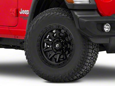 Fuel Wheels Covert Matte Black Wheel; 17x9; -12mm Offset (18-25 Jeep Wrangler JL)