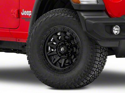Fuel Wheels Covert Matte Black Wheel; 17x9; 1mm Offset (18-25 Jeep Wrangler JL)