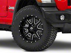Fuel Wheels Maverick Gloss Black Milled Wheel; 18x9; -12mm Offset (18-26 Jeep Wrangler JL)