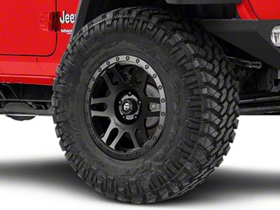 Fuel Wheels Recoil Matte Black Wheel; 18x9; 1mm Offset (18-25 Jeep Wrangler JL)