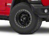 Fuel Wheels Trophy Matte Black with Anthracite Ring Wheel; 17x8.5; -6mm Offset (18-25 Jeep Wrangler JL)