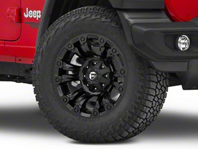 Fuel Wheels Vapor Matte Black Wheel; 18x9; -12mm Offset (18-25 Jeep Wrangler JL)