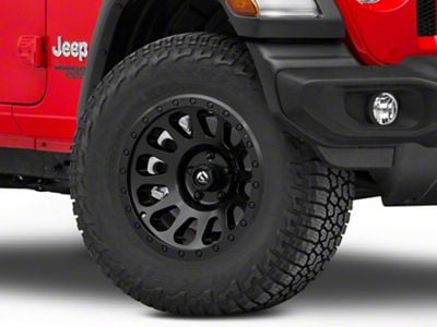 Fuel Wheels Vector Matte Black Wheel; 17x9; -12mm Offset (18-25 Jeep Wrangler JL)