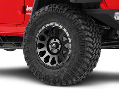 Fuel Wheels Vector Matte Black Wheel; 18x9; 1mm Offset (18-25 Jeep Wrangler JL)