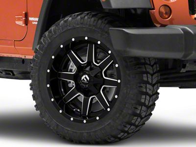 Fuel Wheels Maverick Gloss Black Milled Wheel; 20x9; 1mm Offset (97-06 Jeep Wrangler TJ)