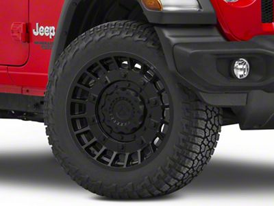 Fuel Wheels Militia Matte Black Wheel; 20x9; 1mm Offset (18-25 Jeep Wrangler JL)