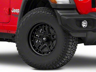 Fuel Wheels Nitro Matte Black Wheel; 17x9; -12mm Offset (18-25 Jeep Wrangler JL)