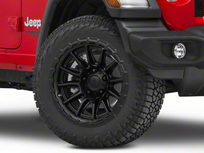 Fuel Wheels Piston Blackout Wheel; 20x10; -18mm Offset (18-25 Jeep Wrangler JL)