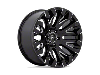 Fuel Wheels Quake Gloss Black Milled Wheel; 18x9; 1mm Offset (18-25 Jeep Wrangler JL)