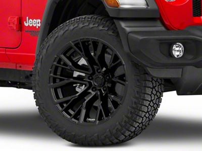 Fuel Wheels Rebar Blackout Wheel; 20x10; -18mm Offset (18-25 Jeep Wrangler JL)