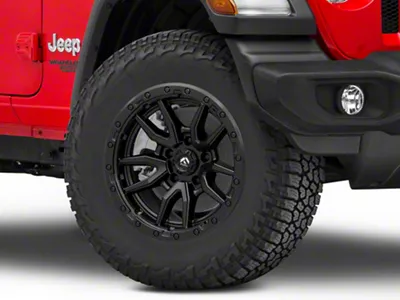 Fuel Wheels Rebel Matte Black Wheel; 18x9; 20mm Offset (18-25 Jeep Wrangler JL)