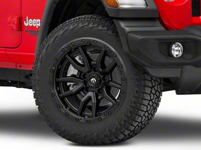 Fuel Wheels Rebel Matte Black Wheel; 20x10; -18mm Offset (18-25 Jeep Wrangler JL)
