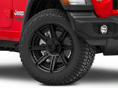 Fuel Wheels Rogue Matte Black Wheel; 20x9; 1mm Offset (18-25 Jeep Wrangler JL)