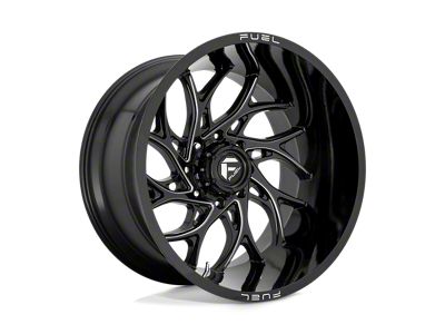 Fuel Wheels Runner Gloss Black Milled Wheel; 26x14; -75mm Offset (18-25 Jeep Wrangler JL)