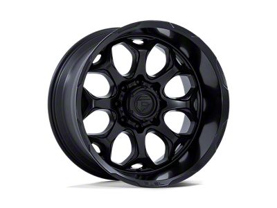 Fuel Wheels Scepter Blackout Wheel; 22x12; -44mm Offset (18-25 Jeep Wrangler JL)