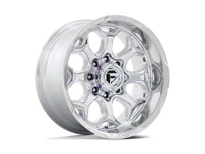 Fuel Wheels Scepter Polished Milled Wheel; 22x10; -18mm Offset (18-25 Jeep Wrangler JL)