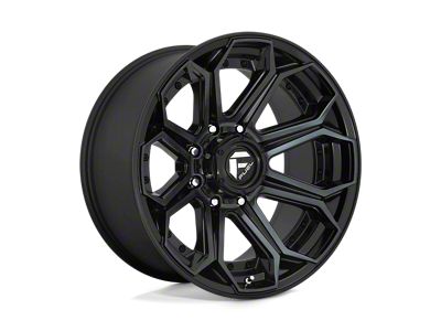 Fuel Wheels Siege Gloss Machined Double Dark Tint Wheel; 20x10; -18mm Offset (18-25 Jeep Wrangler JL)