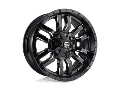 Fuel Wheels Sledge Gloss Black Milled Wheel; 24x14; -75mm Offset (18-25 Jeep Wrangler JL)