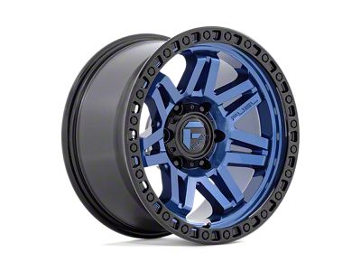 Fuel Wheels Syndicate Dark Blue with Black Ring Wheel; 17x9; -12mm Offset (18-25 Jeep Wrangler JL)
