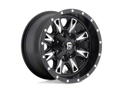 Fuel Wheels Throttle Matte Black Milled Wheel; 17x9; -12mm Offset (18-25 Jeep Wrangler JL)