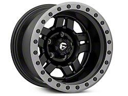 Fuel Wheels Anza Matte Black Wheel; 15x8; -18mm Offset (87-95 Jeep Wrangler YJ)