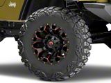 Fuel Wheels Assault Matte Black Red Milled Wheel; 17x9; -12mm Offset (97-06 Jeep Wrangler TJ)
