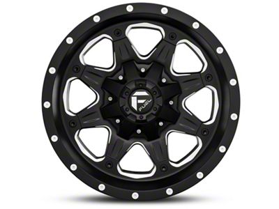 Fuel Wheels Boost Matte Black Milled Wheel; 18x9; 1mm Offset (87-95 Jeep Wrangler YJ)
