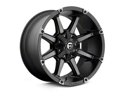 Fuel Wheels Coupler Matte Black Machined Wheel; 20x9; 1mm Offset (87-95 Jeep Wrangler YJ)