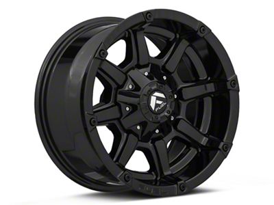 Fuel Wheels Coupler Gloss Black Wheel; 17x9; -12mm Offset (87-95 Jeep Wrangler YJ)