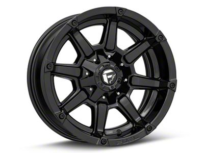 Fuel Wheels Coupler Gloss Black Wheel; 18x9; -12mm Offset (87-95 Jeep Wrangler YJ)