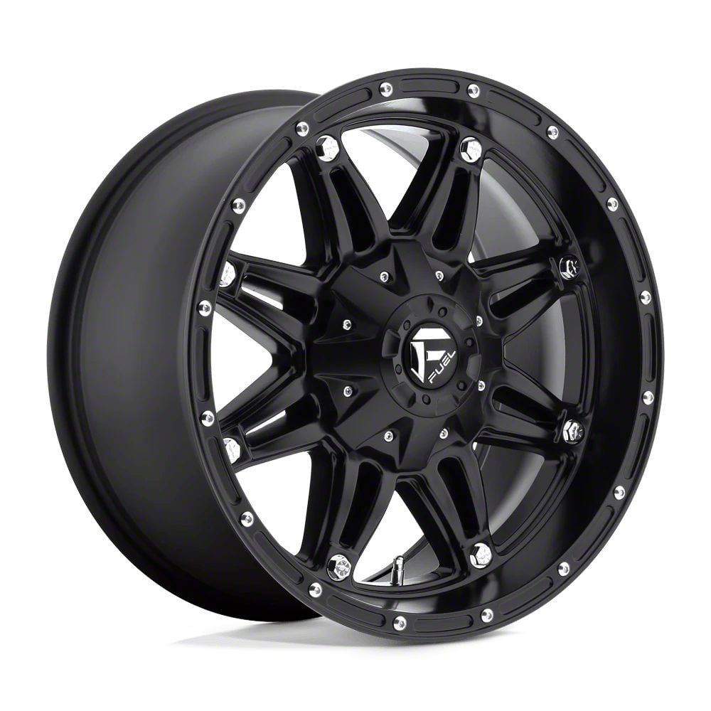 Fuel Wheels Jeep Wrangler Hostage Matte Black Wheel; 20x10 D53120002647