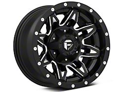 Fuel Wheels Lethal Matte Black Milled Wheel; 15x8; -18mm Offset (87-95 Jeep Wrangler YJ)