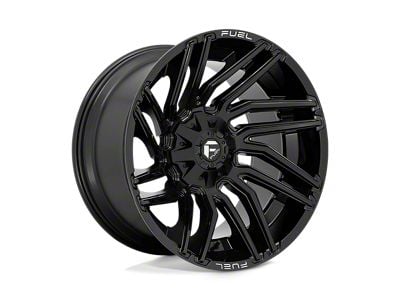 Fuel Wheels Typhoon Gloss Black Wheel; 22x12; -44mm Offset (97-06 Jeep Wrangler TJ)