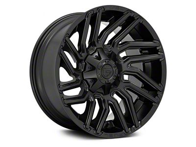 Fuel Wheels Typhoon Matte Black Wheel; 20x9; 1mm Offset (97-06 Jeep Wrangler TJ)