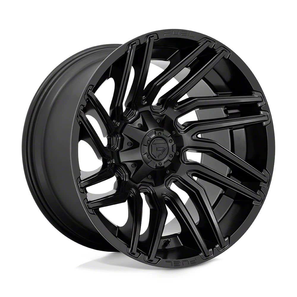 Fuel Wheels Jeep Wrangler Typhoon Matte Black Wheel; 22x12 D77522202647