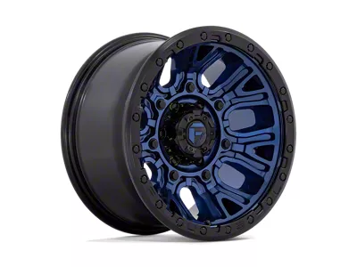 Fuel Wheels Traction Dark Blue with Black Ring Wheel; 17x9; -12mm Offset (18-25 Jeep Wrangler JL)