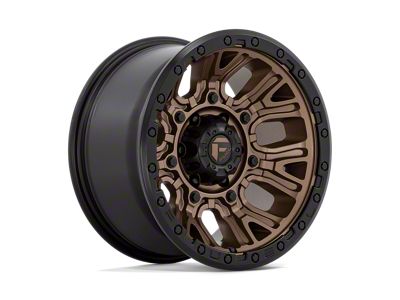 Fuel Wheels Traction Matte Bronze with Black Ring Wheel; 17x9; 1mm Offset (18-25 Jeep Wrangler JL)
