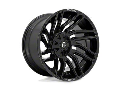Fuel Wheels Typhoon Gloss Black Wheel; 22x12; -44mm Offset (18-25 Jeep Wrangler JL)
