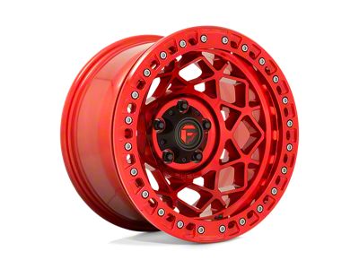 Fuel Wheels Unit Beadlock Candy Red Wheel; 17x9; -15mm Offset (18-25 Jeep Wrangler JL)