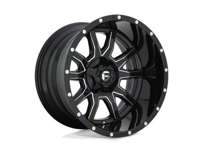 Fuel Wheels Vandal Gloss Black Milled Wheel; 20x12; -43mm Offset (18-25 Jeep Wrangler JL)