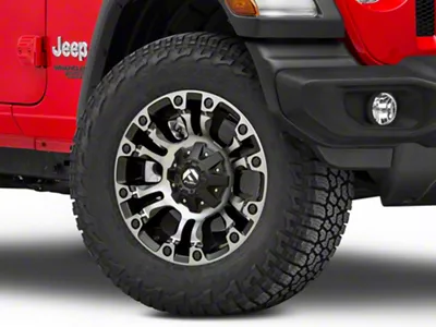 Fuel Wheels Vapor Matte Black Double Dark Tint Wheel; 18x9; 1mm Offset (18-25 Jeep Wrangler JL)