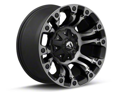 Fuel Wheels Vapor Matte Black Gray Tint Wheel; 18x9; 20mm Offset (76-86 Jeep CJ7)