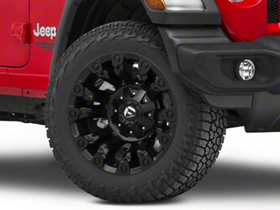 Fuel Wheels Vapor Matte Black Wheel; 20x9; 20mm Offset (18-25 Jeep Wrangler JL)