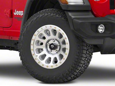 Fuel Wheels Vector Diamond Cut Machined Wheel; 17x9; -12mm Offset (18-25 Jeep Wrangler JL)