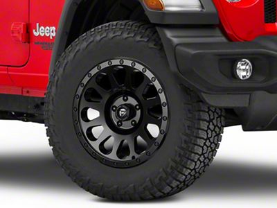 Fuel Wheels Vector Matte Black Wheel; 18x9; 20mm Offset (18-25 Jeep Wrangler JL)