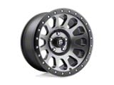 Fuel Wheels Vector Matte Gunmetal with Black Bead Ring Wheel; 17x9; -12mm Offset (18-25 Jeep Wrangler JL)