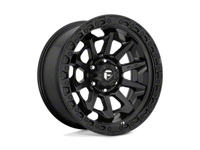 Fuel Wheels Covert Matte Black Wheel; 15x8; -19mm Offset (87-95 Jeep Wrangler YJ)