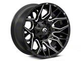 Fuel Wheels Twitch Glossy Black Milled Wheel; 20x10; -18mm Offset (87-95 Jeep Wrangler YJ)