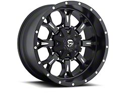 Fuel Wheels Krank Matte Black Milled Wheel; 18x9; 1mm Offset (97-06 Jeep Wrangler TJ)